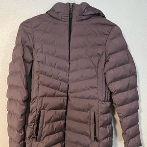 Womens 32 Degrees Heat Puffer Coat Jacket M- Medium Purple Acai Berry